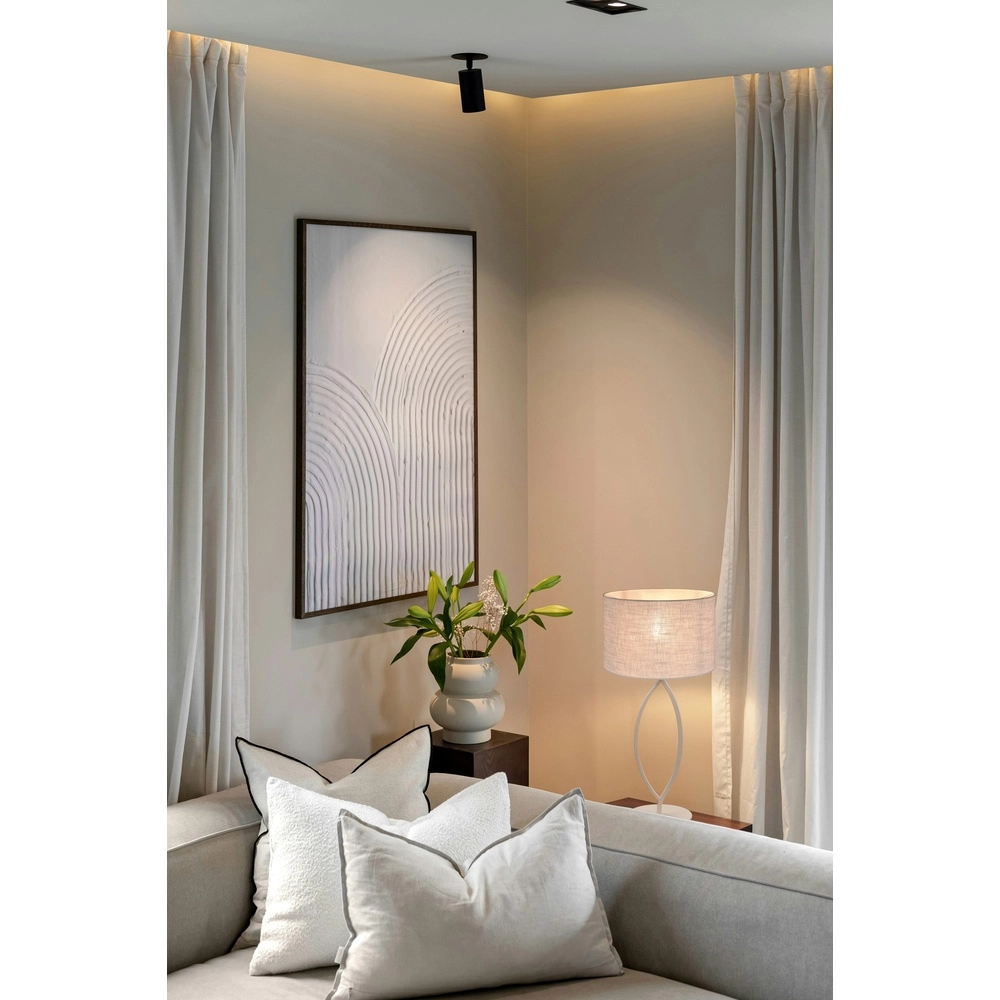 Schemerlamp Terry Duno beige terra Ø 37cm Masterlight 8718121437088