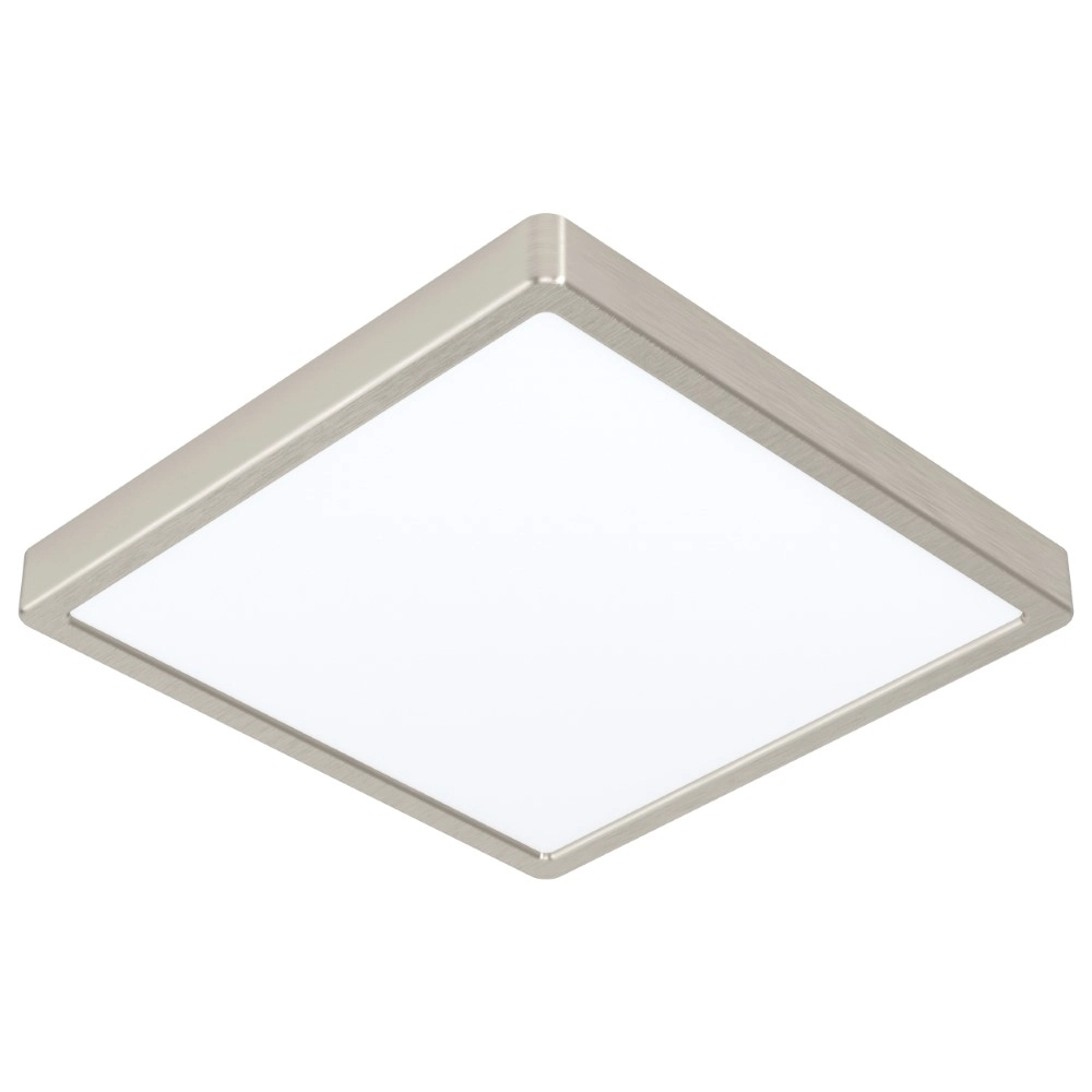 Vierkante plafondlamp Fueva 5 28,5cm - 3000K RVS