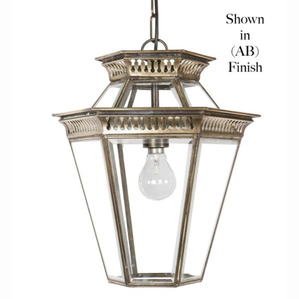 Antieke hanglamp Bevelled antiek koper (ANT) Limehouse