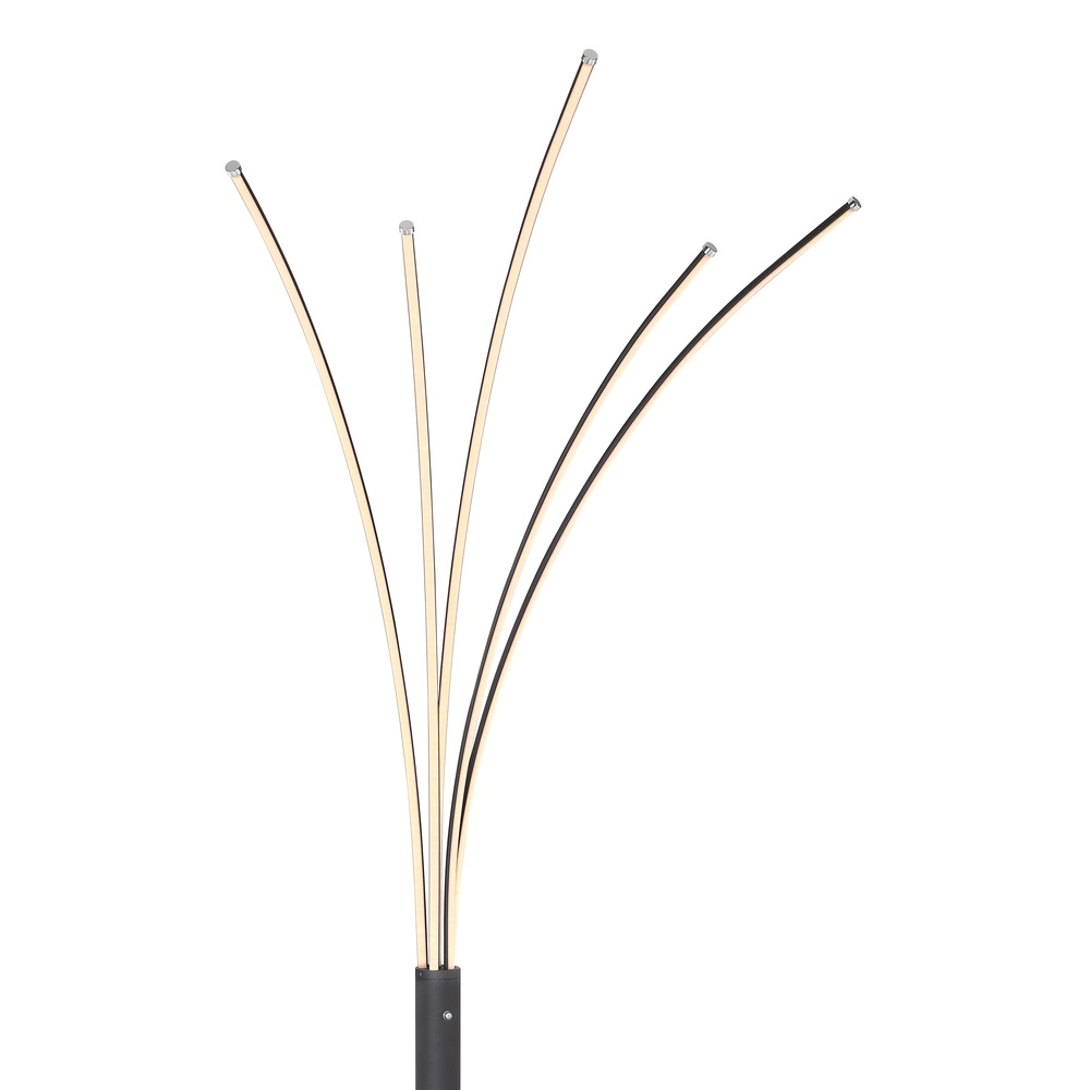 Moderne vloerlamp Bizzy zwart Globo 9007371396467