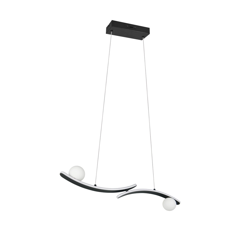 Design hanglamp Napoli zwart Trio 4017807683462