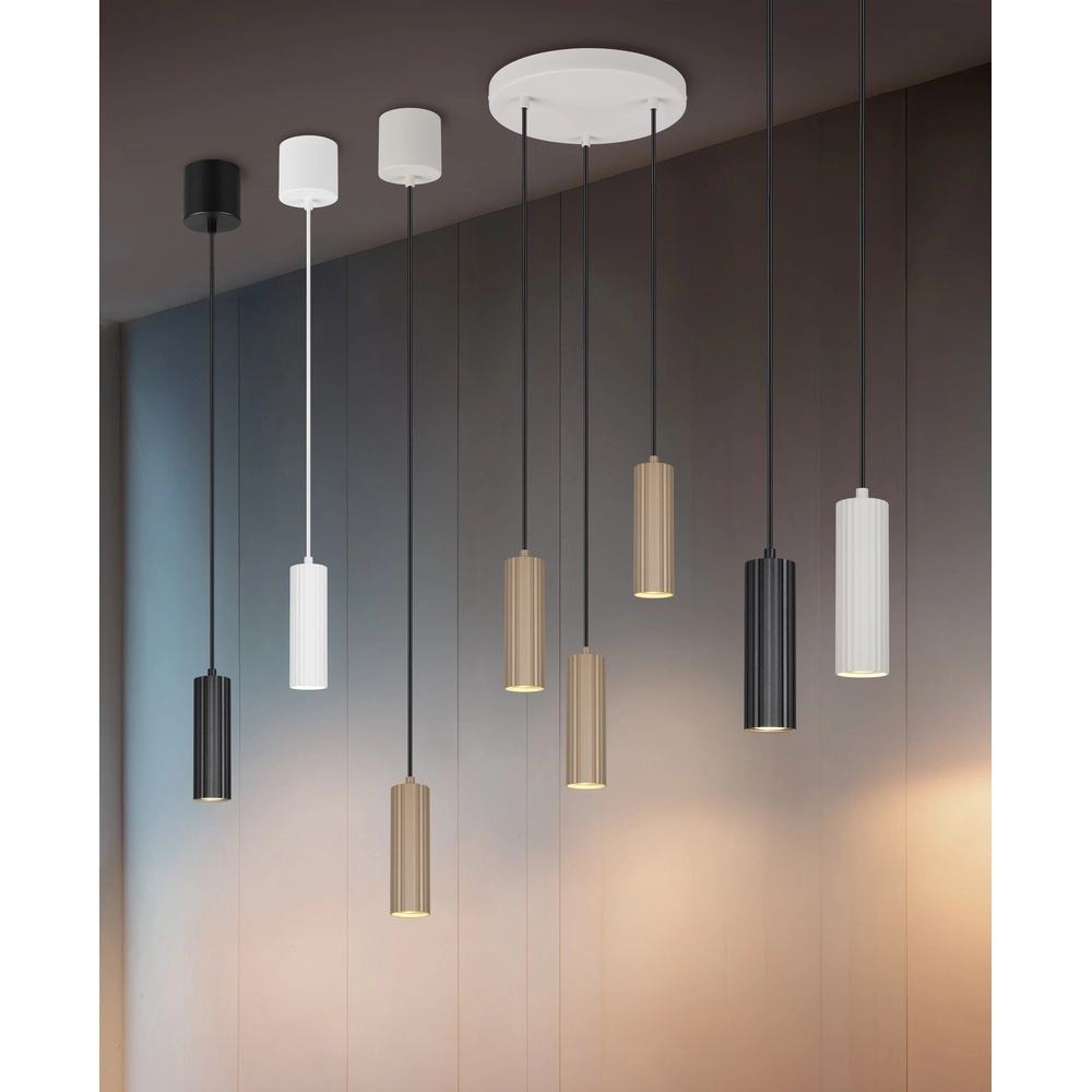 Hanglamp Soka 3-lichts mokka bruin Trio 4017807670172