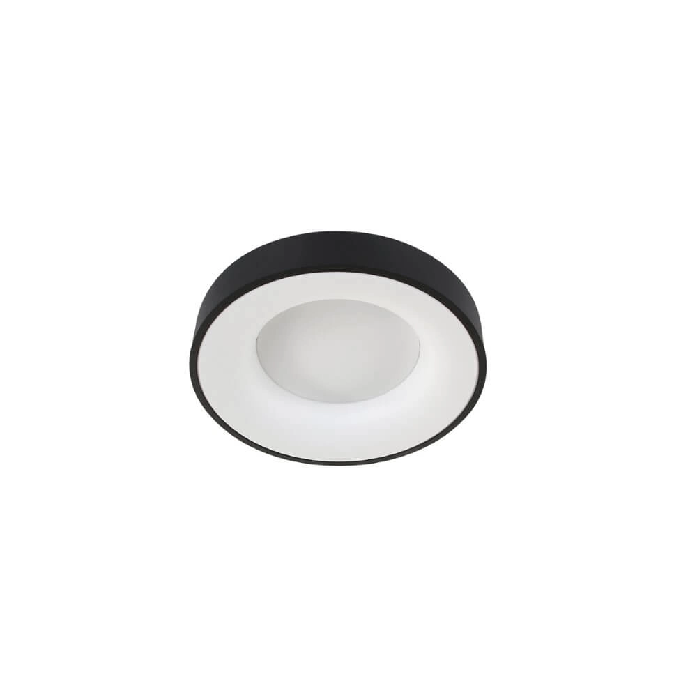 Zwarte plafondlamp Ringlede Ø 30cm Steinhauer 8712746135770