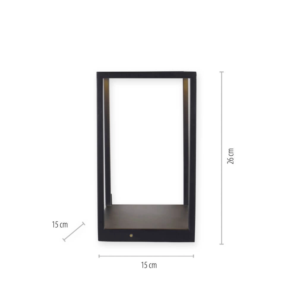 Strakke tafellamp Conni zwart Paul Neuhaus 4012248359419