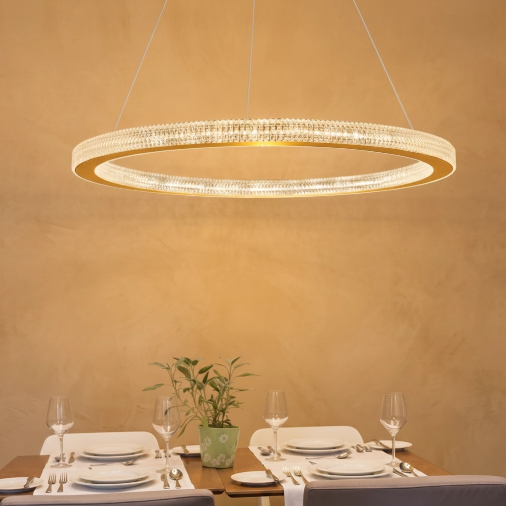 Hanglamp Fiore goud Ø 80cm