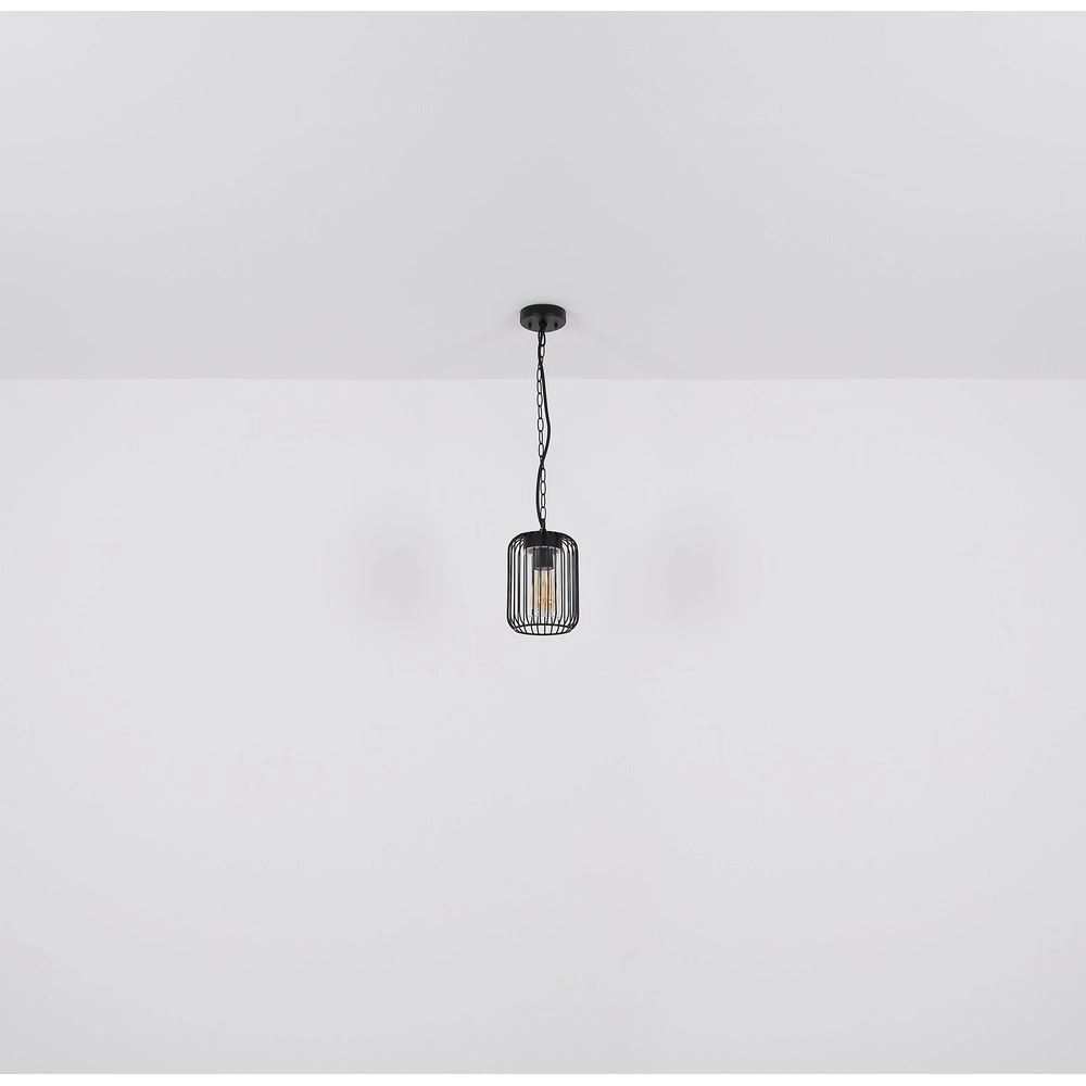 Hanglamp Nina zwart voor buiten Globo 9007371435340