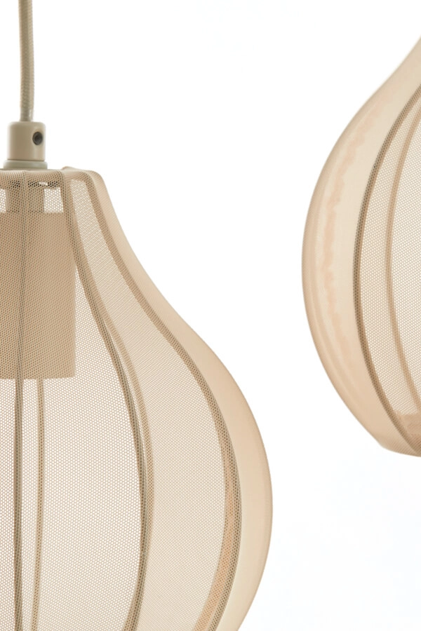 Crème hanglamp Elati 5-lichts 100cm Light & Living 8717807702786