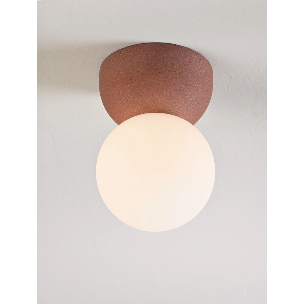 Plafondlamp Zero rood met wit Lyora 5212017464460