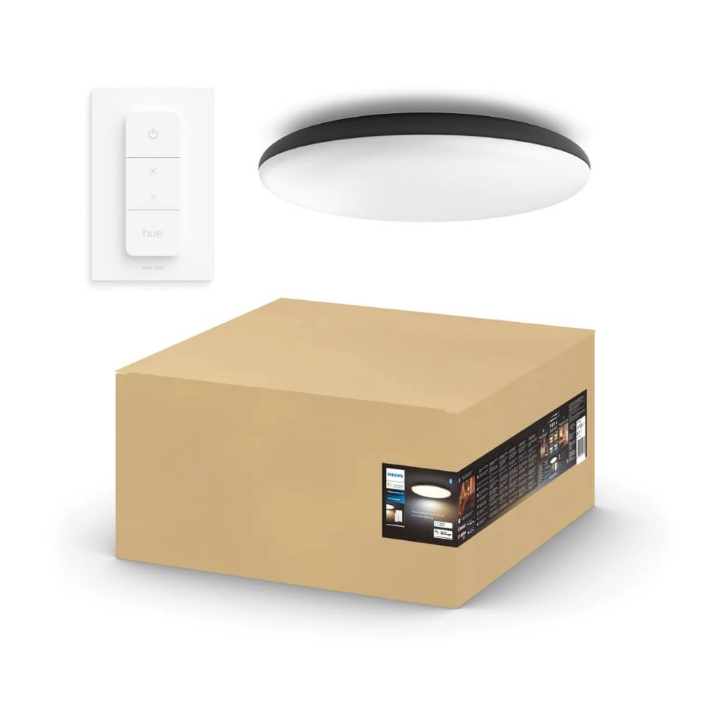 Plafondlamp Hue Cher - White Ambiance Ø 47,5cm zwart Philips 8719514341173