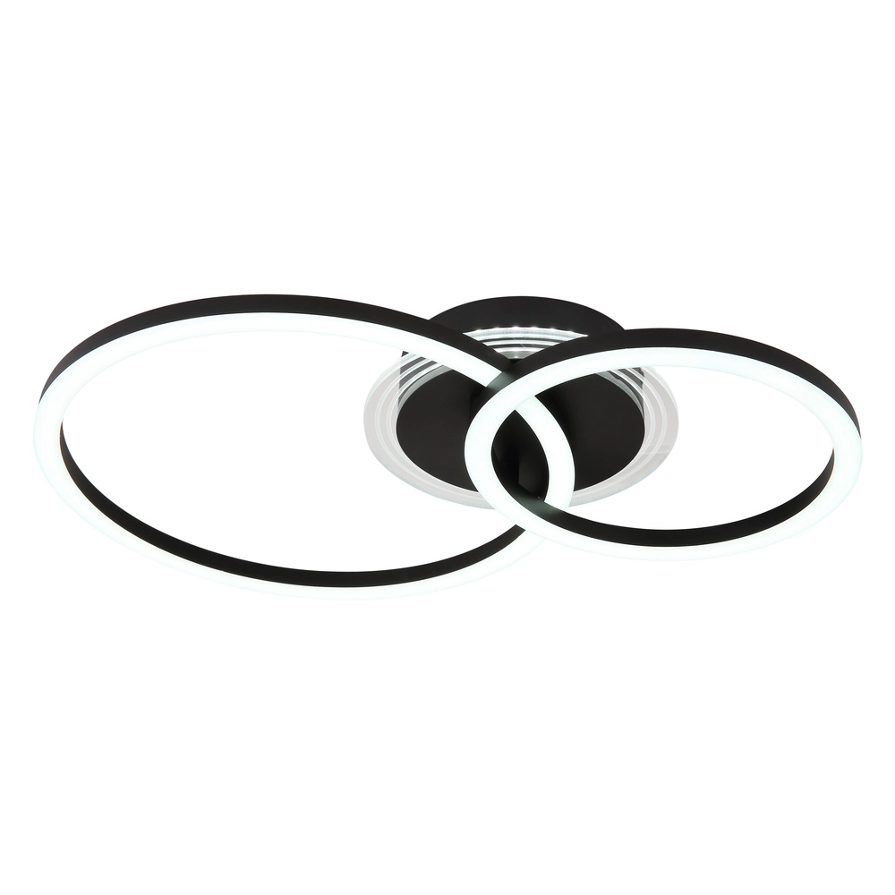 Zwarte plafondlamp Loretta design Globo 9007371481293