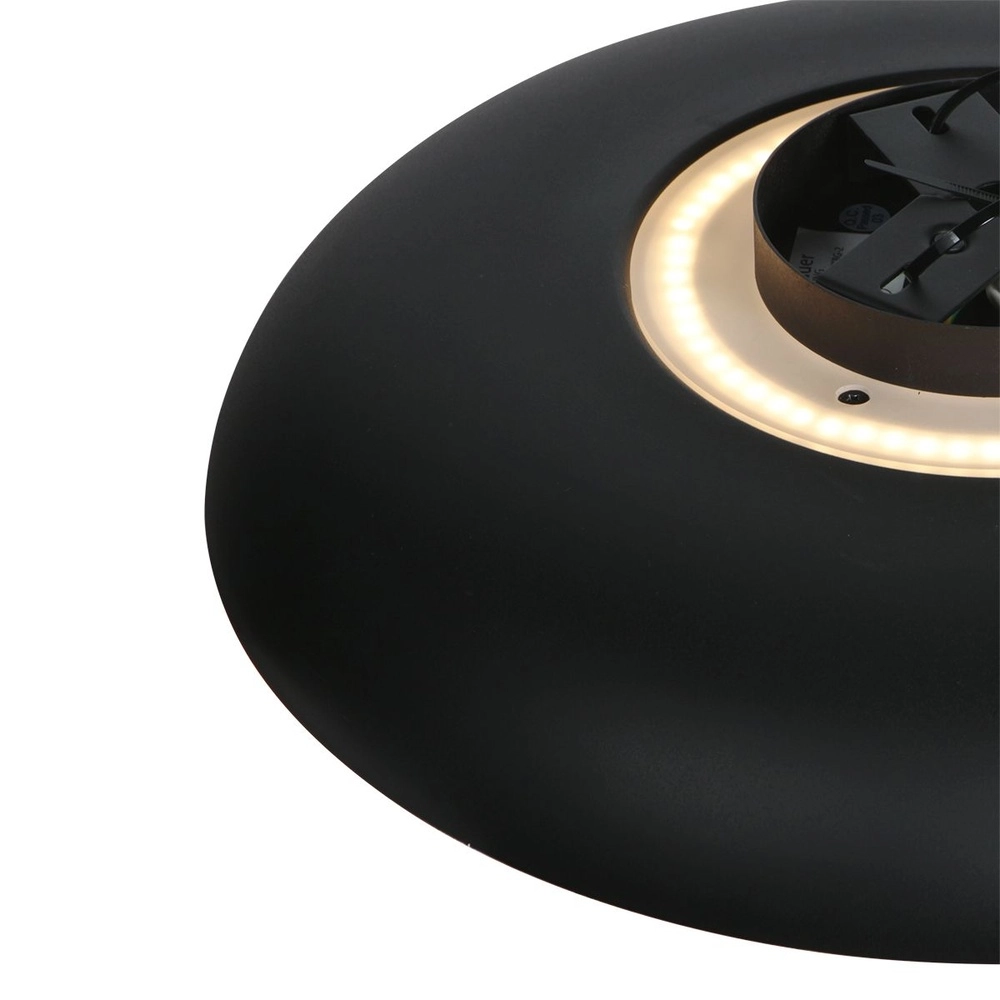Plafonniere Golden Veil zwart Ø 40cm Steinhauer 8712746180299
