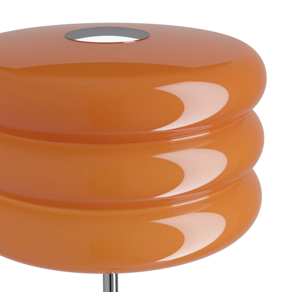 Design vloerlamp Tortora chroom met oranje Ø 30cm Eglo 9008606405626