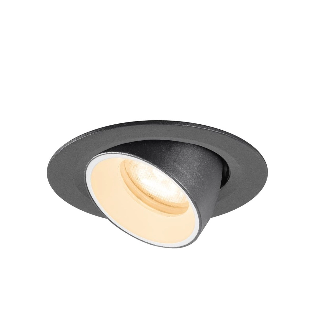 Inbouwspot Numinos Gimble XS zwart/wit 2700K - 55gr SLV 4024163307215