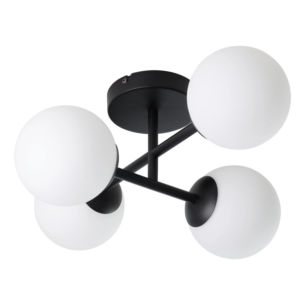 Plafondlamp Castrovido 4-lichts zwart