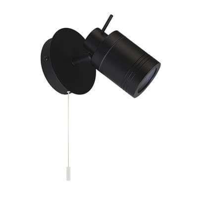 Badkamer wandspot Samson zwart Searchlight 5053423189314
