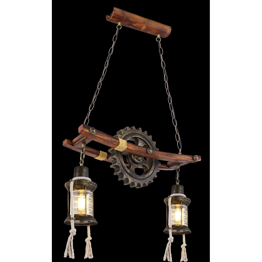Industriele hanglamp Abella 2-lichts Globo 9007371407392