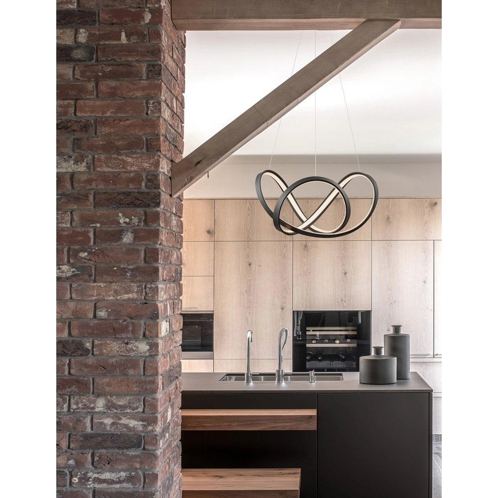 Design hanglamp Apus zwart Ø 55cm Lyora 5212017419798