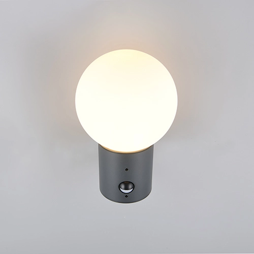 Bol wandlamp Mures antraciet met sensor Trio 4017807687200