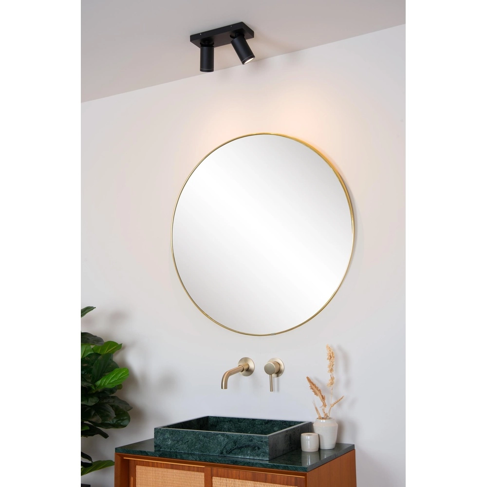 Plafondspot Taylor IP44 2-lichts zwart Lucide 5411212092632