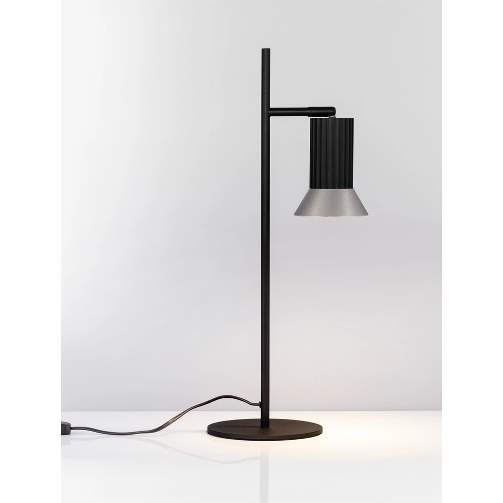 Design tafellamp Luvia zwart met brons Lyora 5212017475602