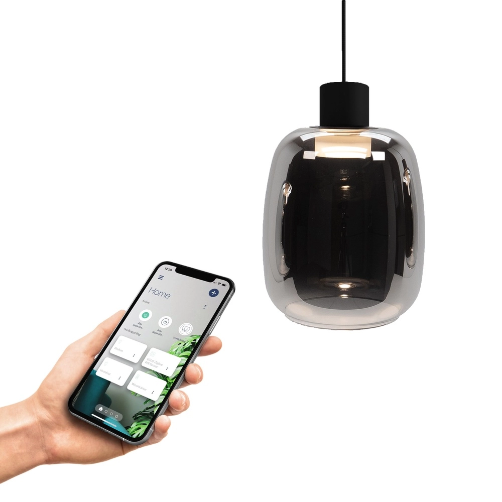 Led hanglamp Molochio-Z smoke glas - Zigbee
