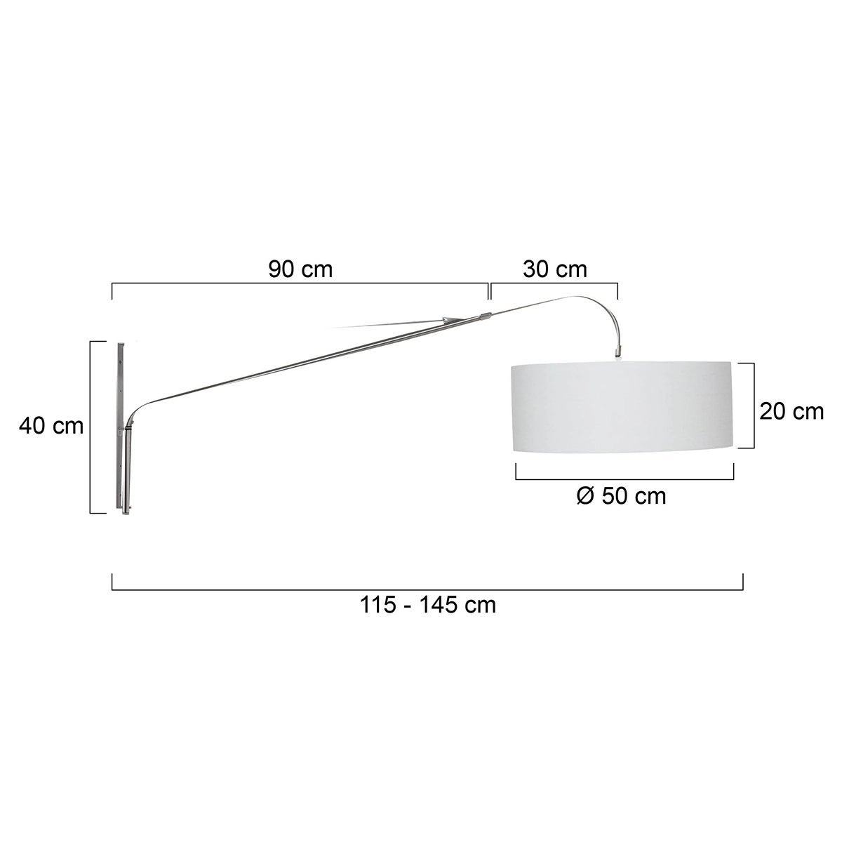 RVS met witte leeslamp Gramineus Steinhauer 8712746132458
