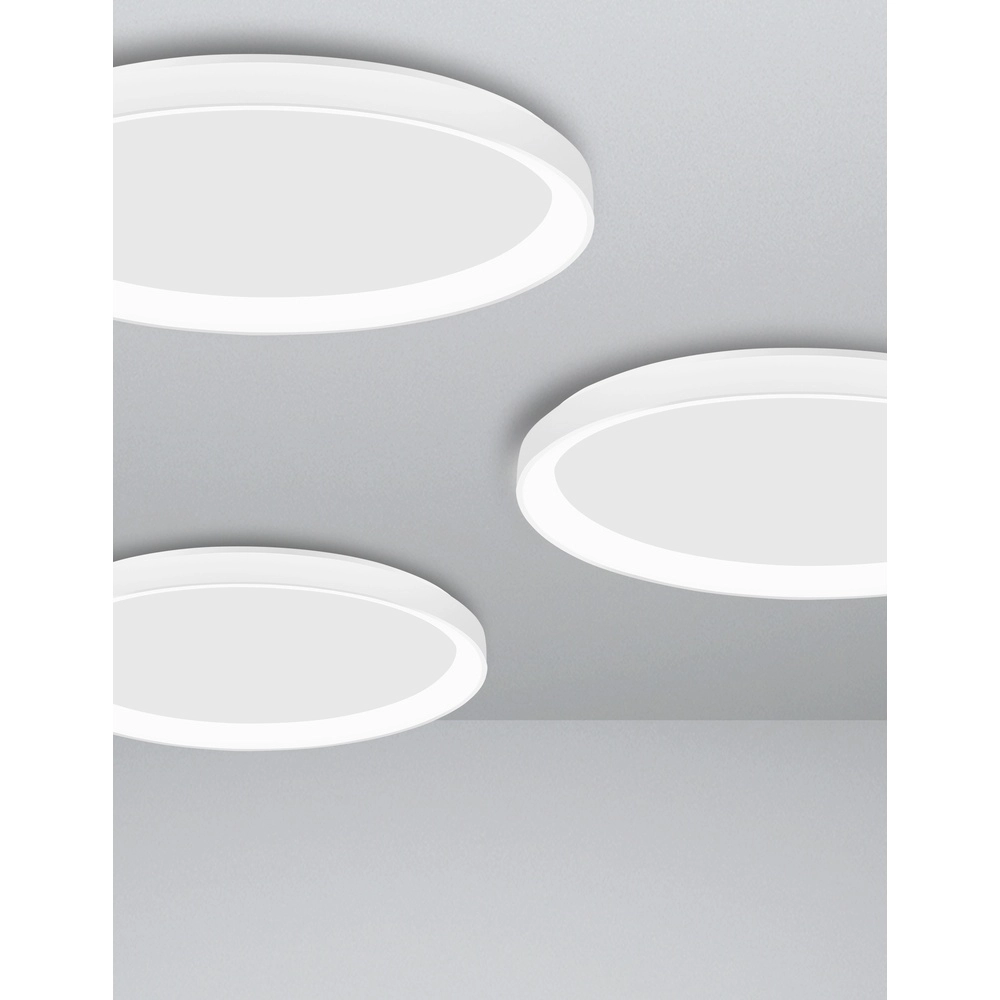 Design plafonniere Pertino Ø 58cm wit Lyora 5212017446008