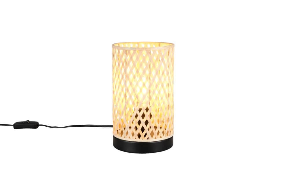 Crème tafellamp Laurent met zwart Ø 14cm Trio 4017807637595