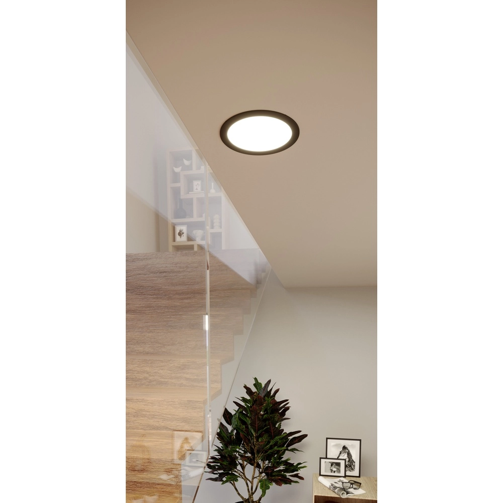 IP44 inbouw lamp Fueva 6-Z Zigbee - zwart - Ø 16,8cm Eglo 9008606330980