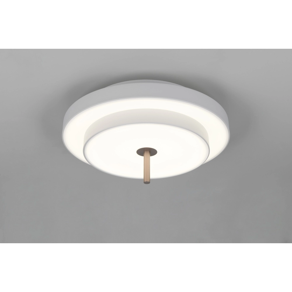 Moderne plafondlamp Keaton wit Ø 40cm Trio 4017807653700