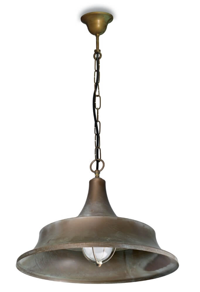 Messing hanglamp Atelier L - ketting