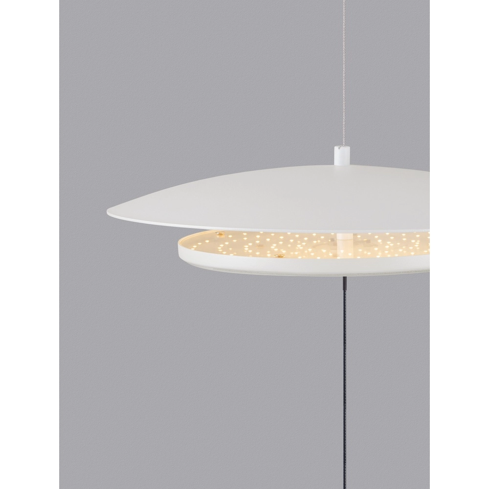 Design vloerlamp Olos Ø 35cm wit