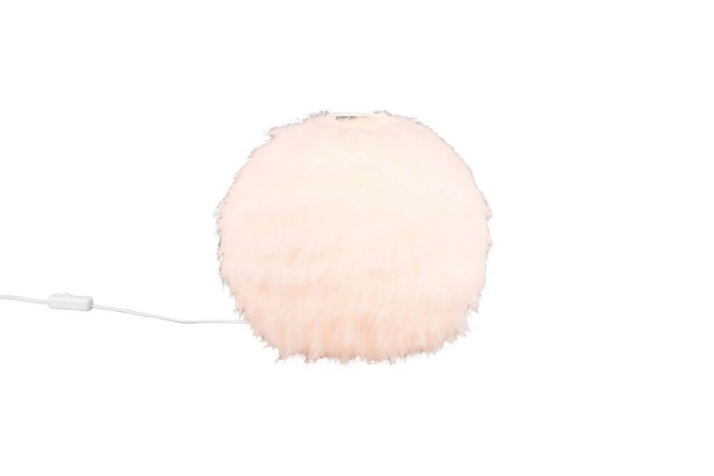 Stoffen tafellamp Furry crème Ø 30cm Trio 4017807600131