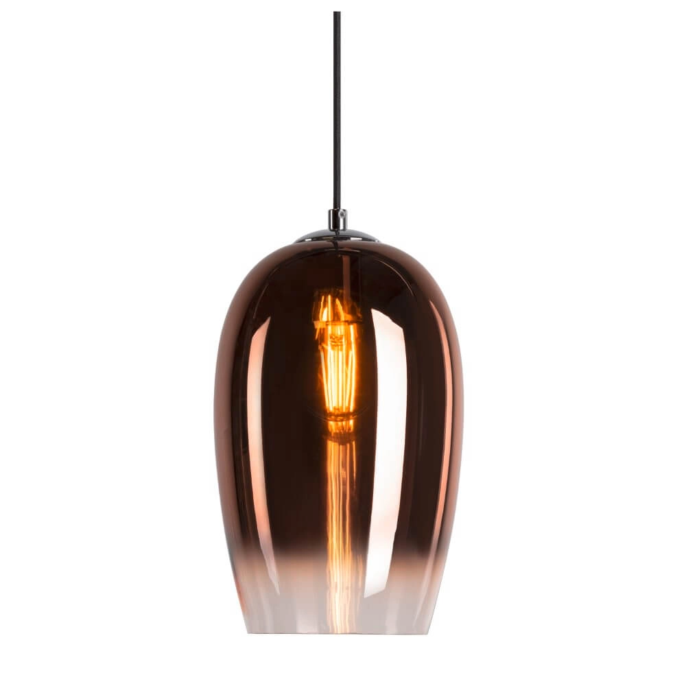 Glazen hanglamp Pantilo koper glas - Ø 18cm