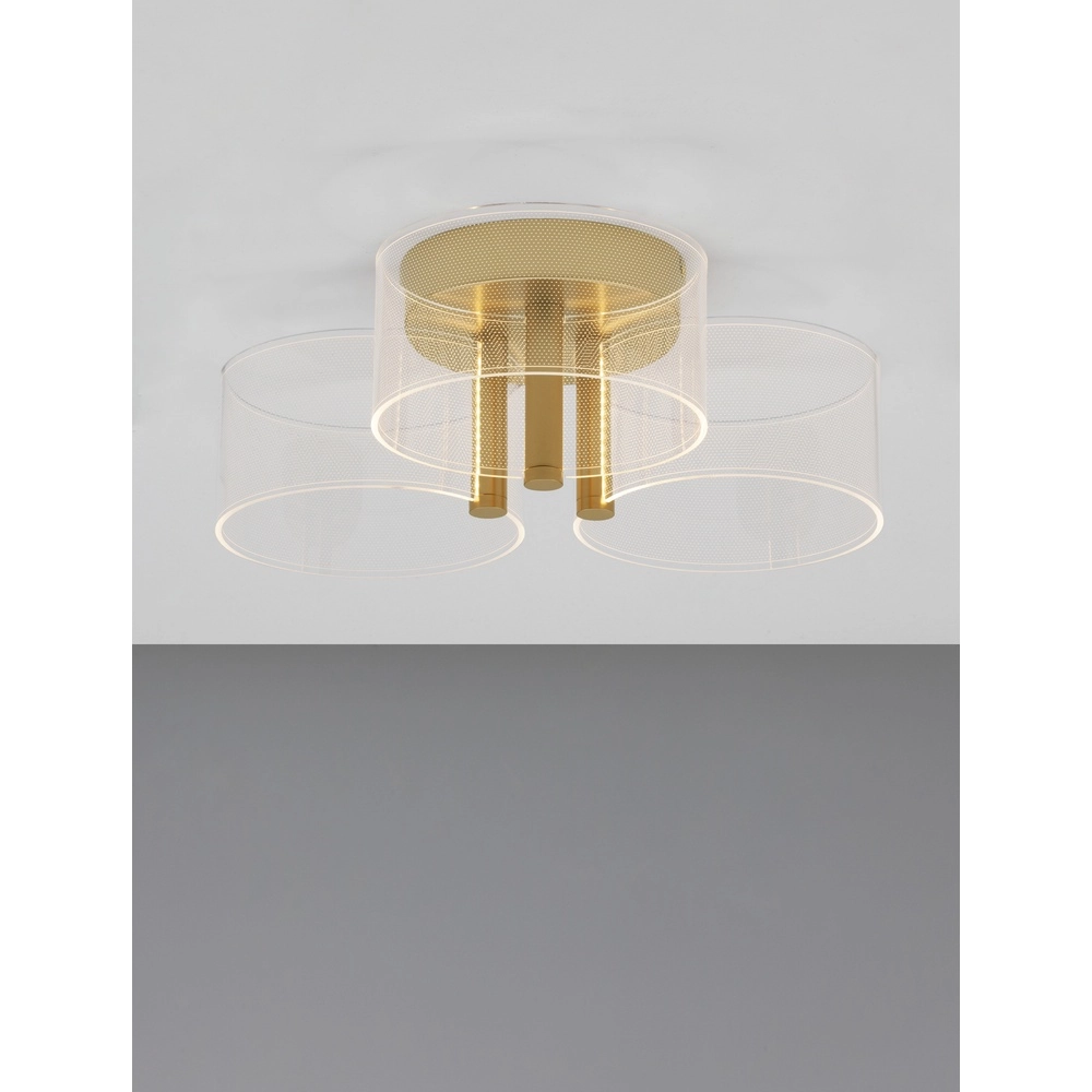 Design plafondlamp Gatlin goud Ø 44cm
