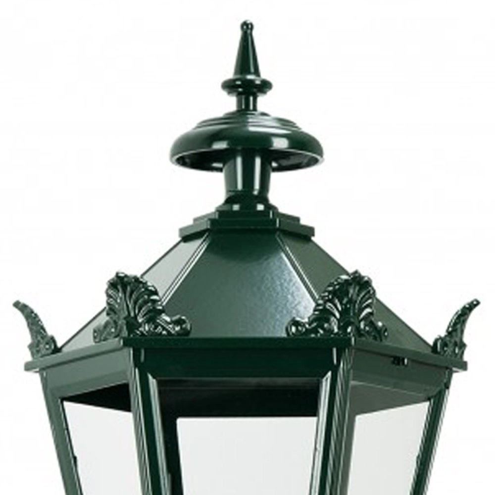 Nostalgische lantaarnlamp Bergum K7A met kronen - zwart KS verlichting 8714732150842