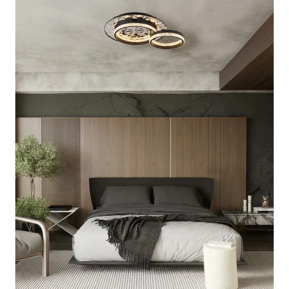 Design plafondlamp Della Ii zwart Globo 9007371578191