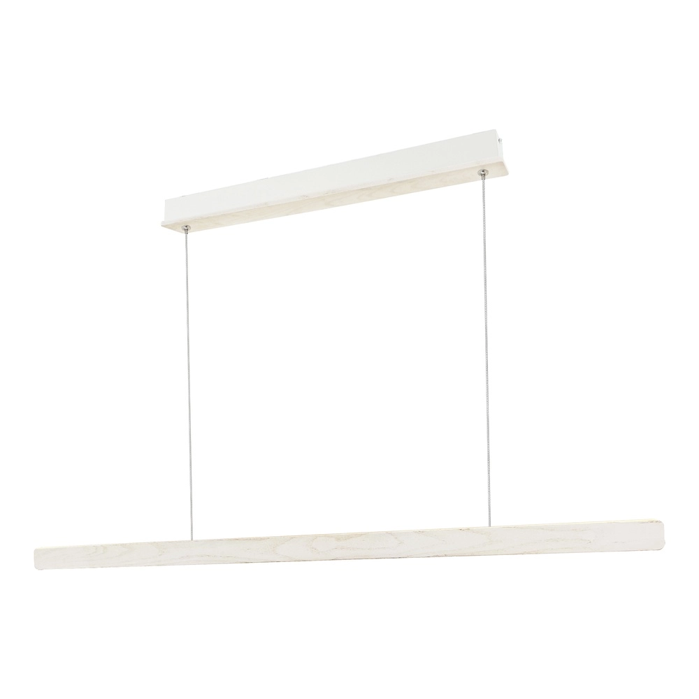 Houtlook led hanglamp Ilgas  wit