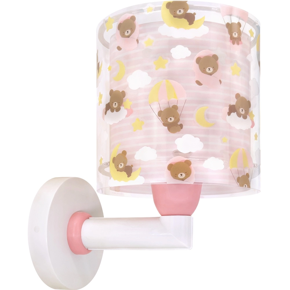 Kinderkamer wandlamp Baby Teddy roze