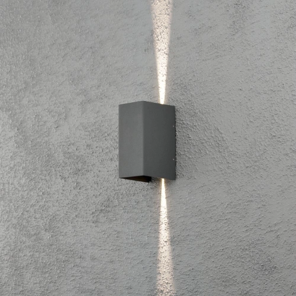 Led buitenlamp Cremona Up - Down 2x3w - 3000K 17cm antraciet KonstSmide 7318307940374