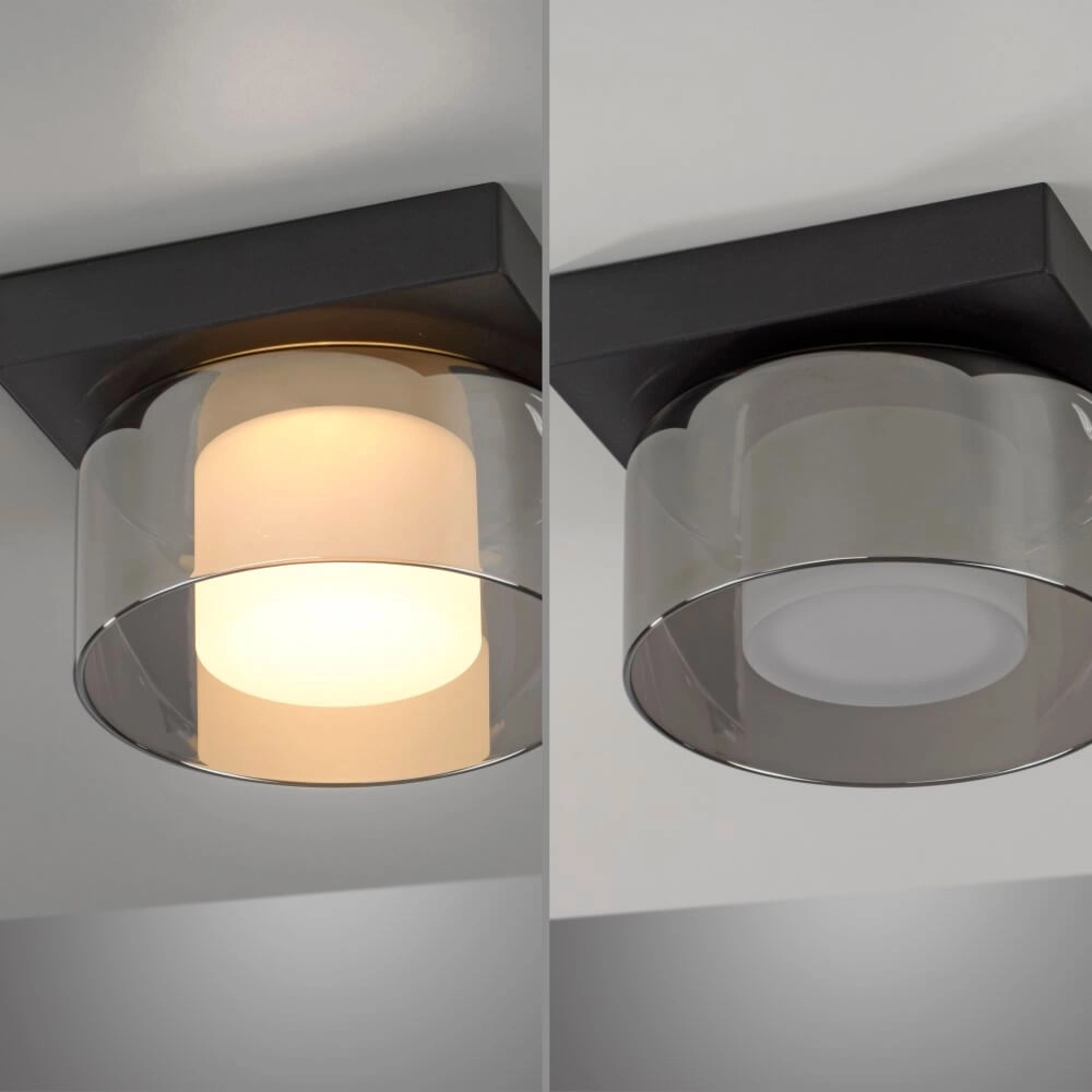 Zwarte plafondlamp Rika 1-lichts zwart Paul Neuhaus 4012248385012