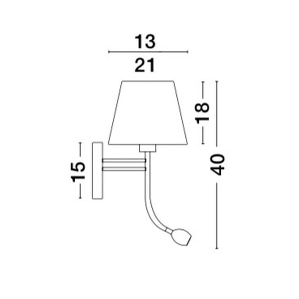 Wandlamp Valencia wit Lyora 5212017410993