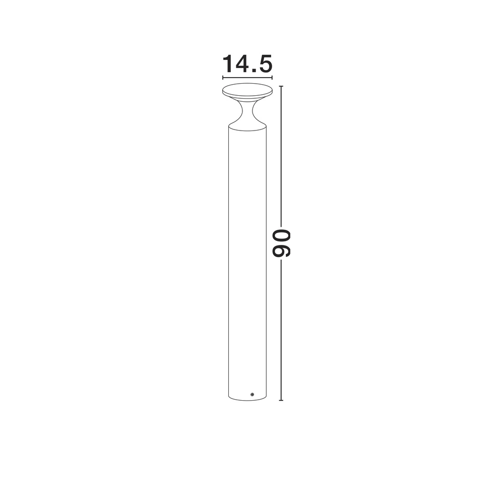 Zwarte design lamp Pistillo 90cm Lyora 5212017478788