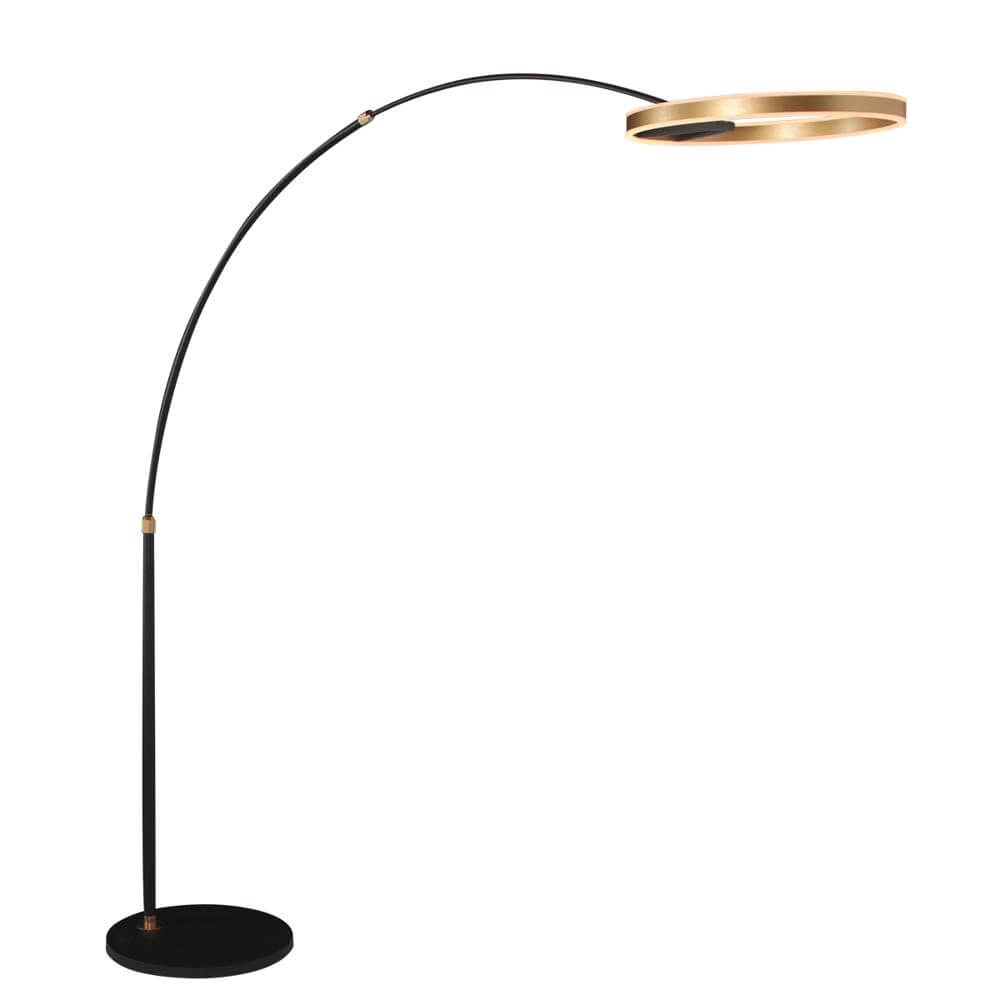 Design booglamp Ringlux zwart met goud Steinhauer 8712746177398