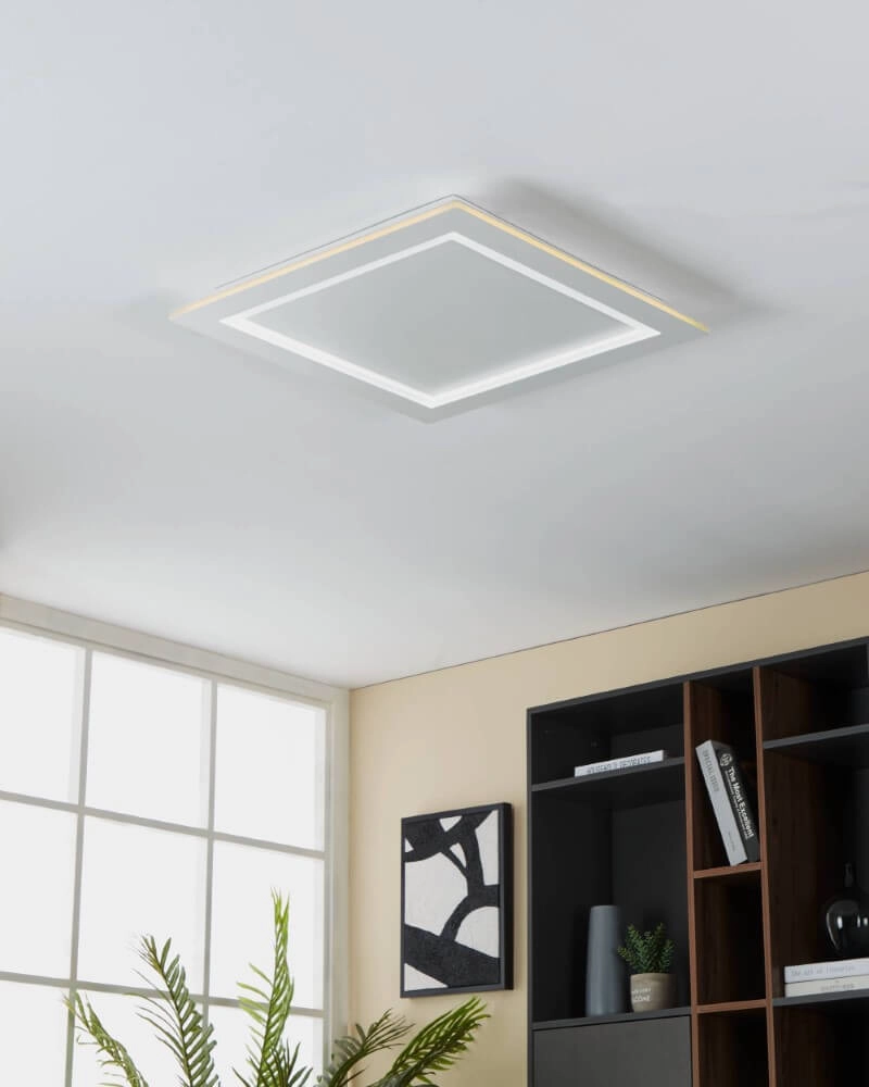 Vierkante plafondlamp Padrogiano-Z wit Eglo 9008606244195