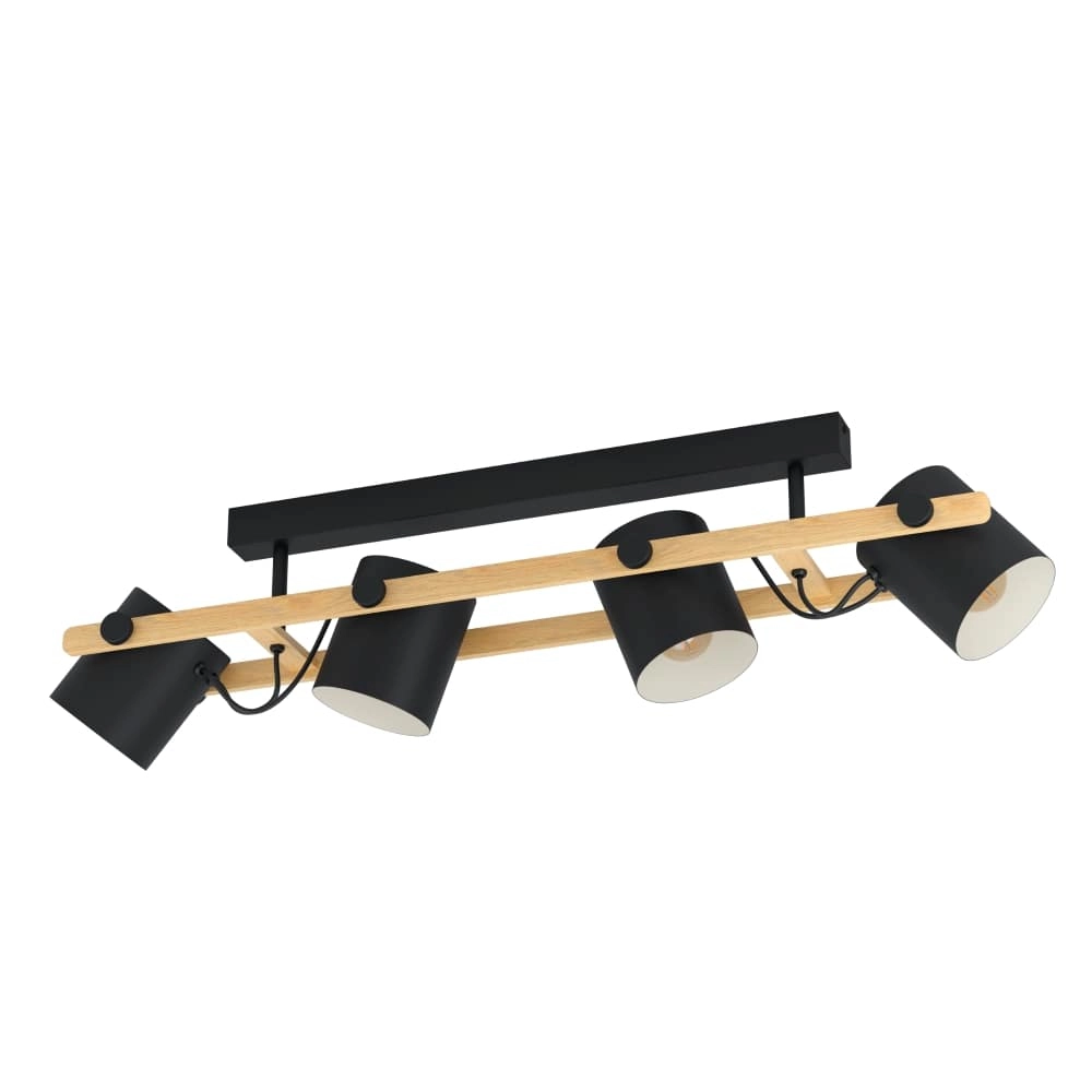 4-lichts plafondlamp Hornwood
