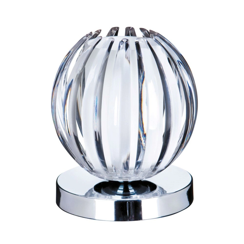Tafellamp Claw 14cm chroom met helder glas
