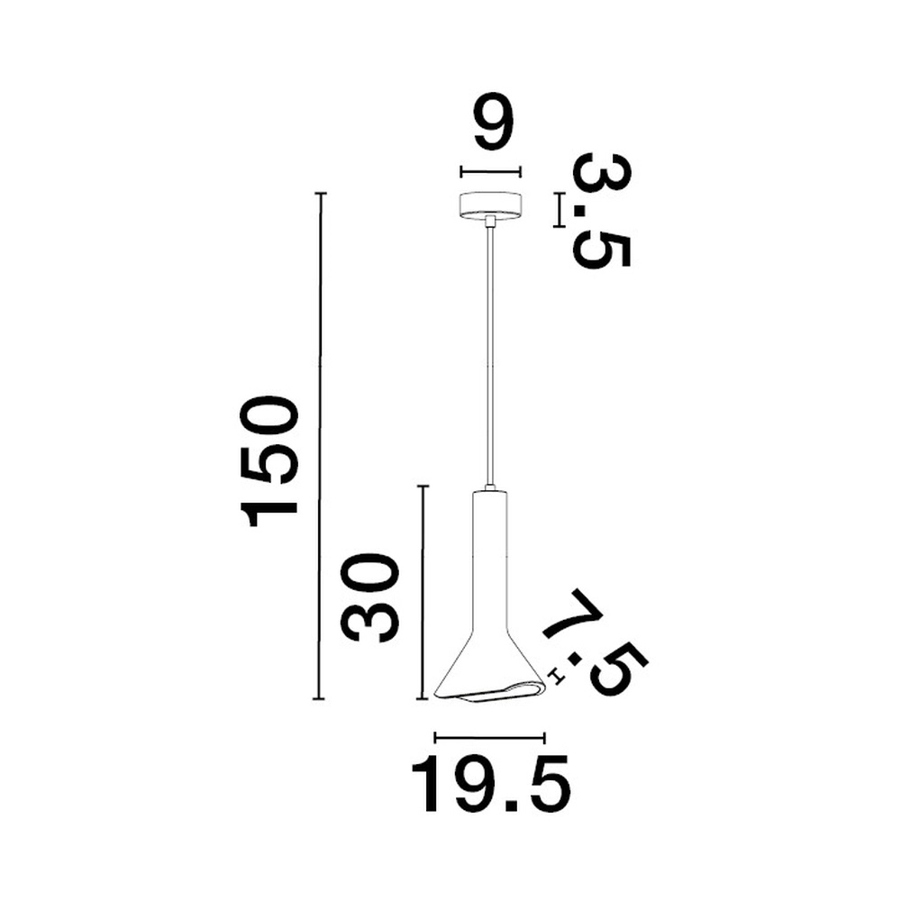 Unieke hanglamp Dylan grijs Ø 19,5cm Lyora 5212017440372