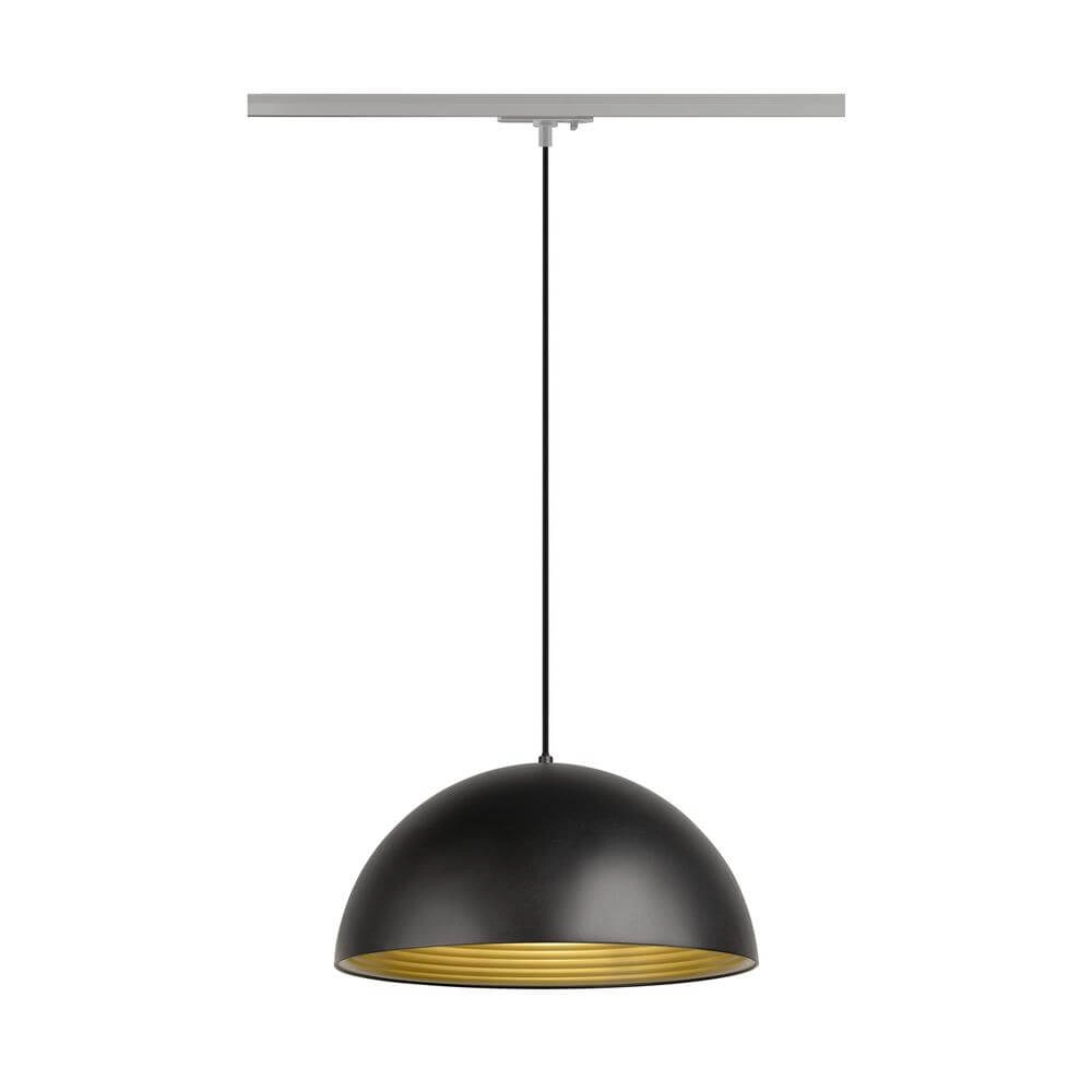 Hanglamp voor rail Forchini M 40 zwart-wit 1-fase Ø 40cm