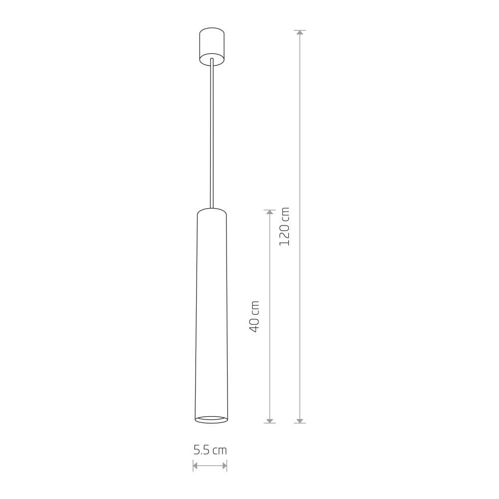 Strakke hanglamp Eye wit Lyora 5903139545594